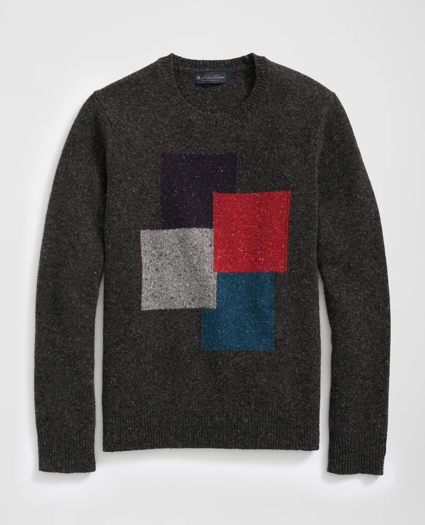 Colorblock Sweater in Merino Wool, image 1