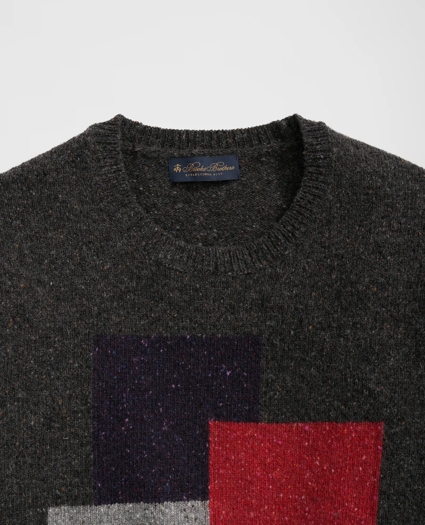 Colorblock Sweater in Merino Wool, image 2