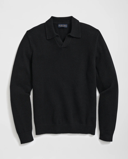 3-Ply Cashmere Jonny Collar Polo Sweater, image 1
