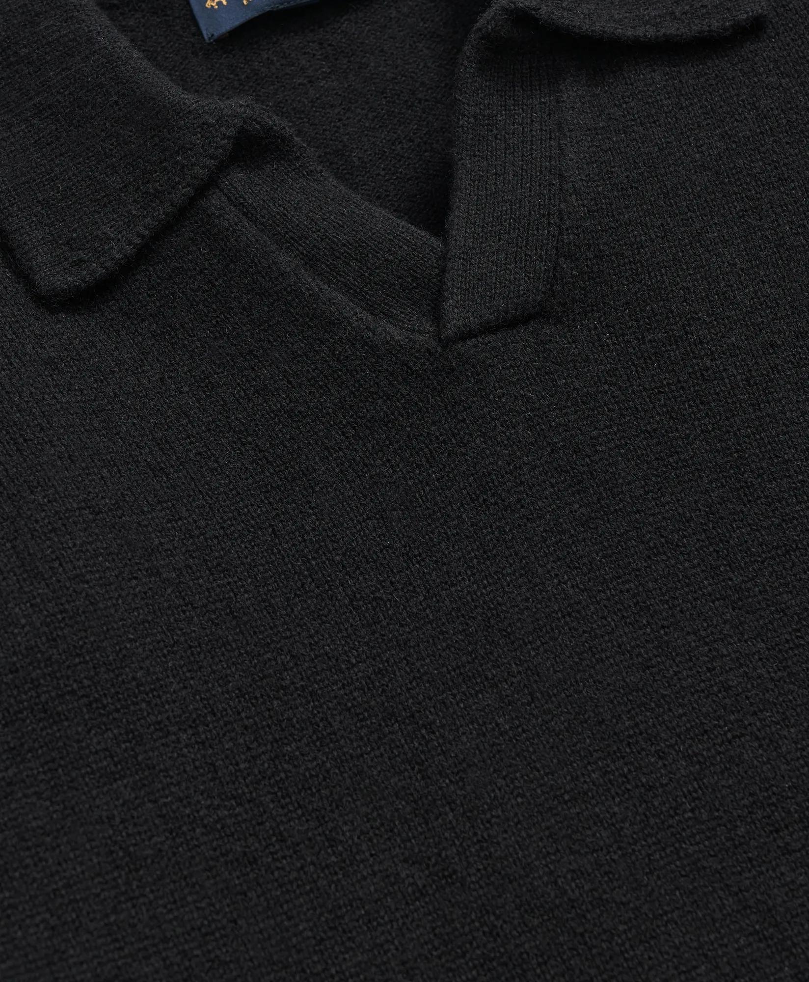 3-Ply Cashmere Jonny Collar Polo Sweater, image 2