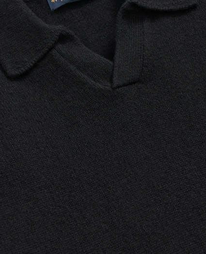 3-Ply Cashmere Jonny Collar Polo Sweater, image 2