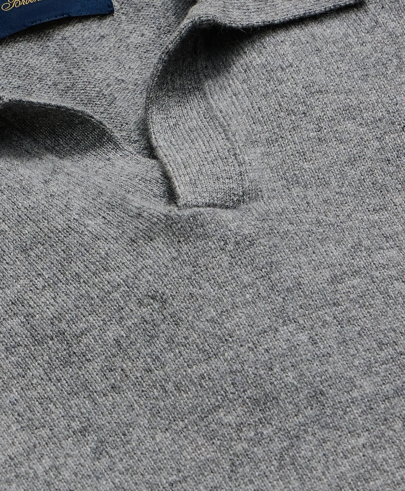 3-Ply Cashmere Jonny Collar Polo Sweater, image 5