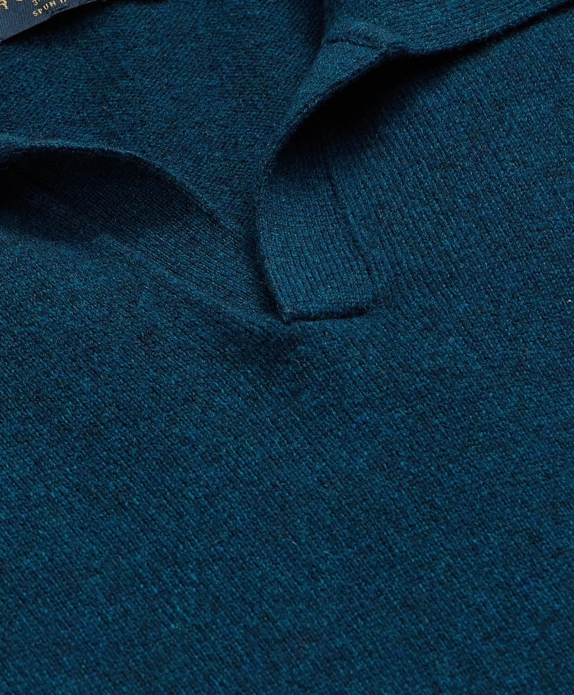3-Ply Cashmere Jonny Collar Polo Sweater, image 5