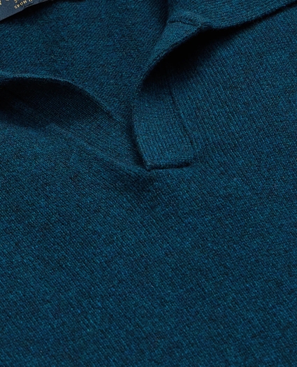 3-Ply Cashmere Jonny Collar Polo Sweater, image 5