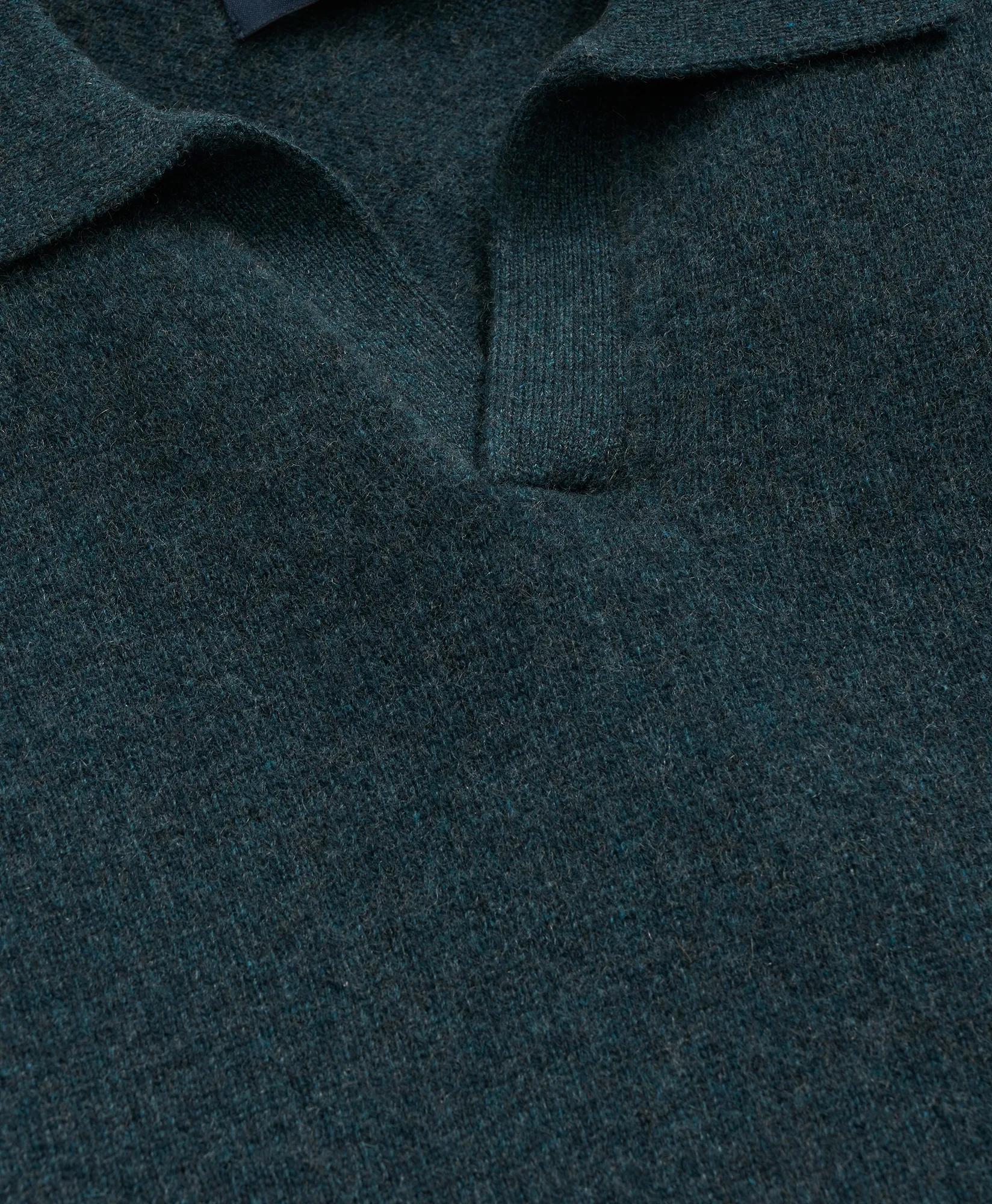 3-Ply Cashmere Jonny Collar Polo Sweater, image 2