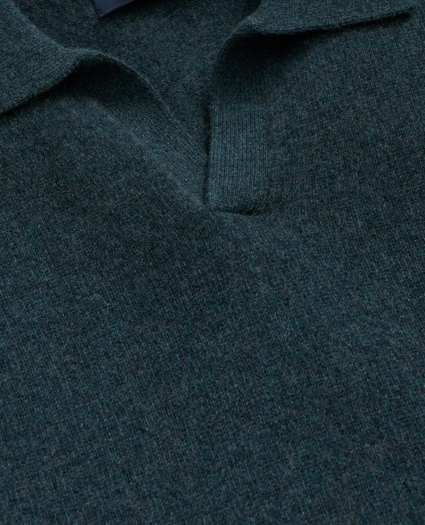3-Ply Cashmere Jonny Collar Polo Sweater, image 2