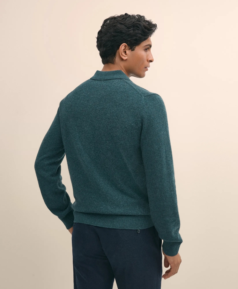 3-Ply Cashmere Jonny Collar Polo Sweater, image 4