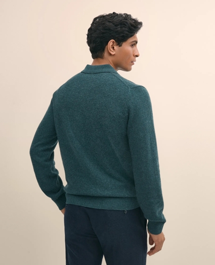 3-Ply Cashmere Jonny Collar Polo Sweater, image 4