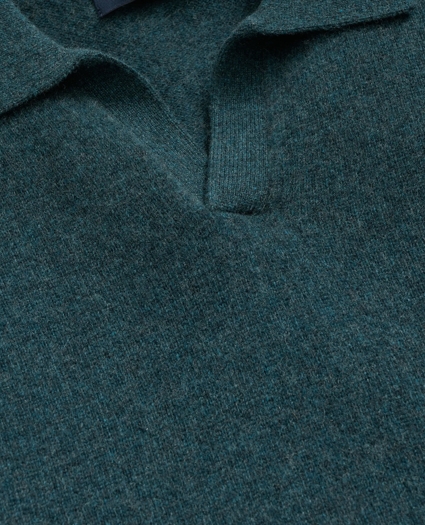 3-Ply Cashmere Jonny Collar Polo Sweater, image 7