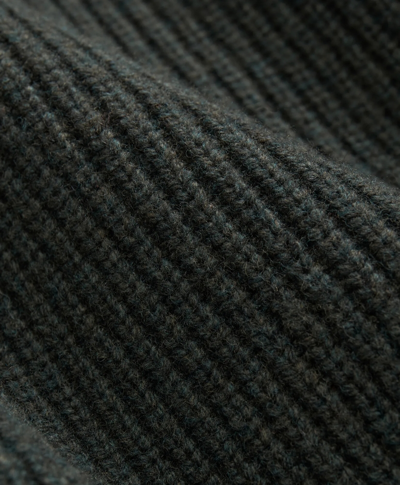 Military Elbow-Patch Sweater in Merino Wool-Cashmere, image 3