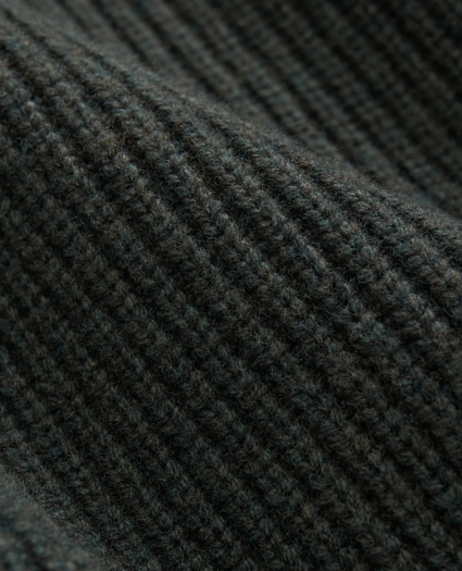 Military Elbow-Patch Sweater in Merino Wool-Cashmere, image 3