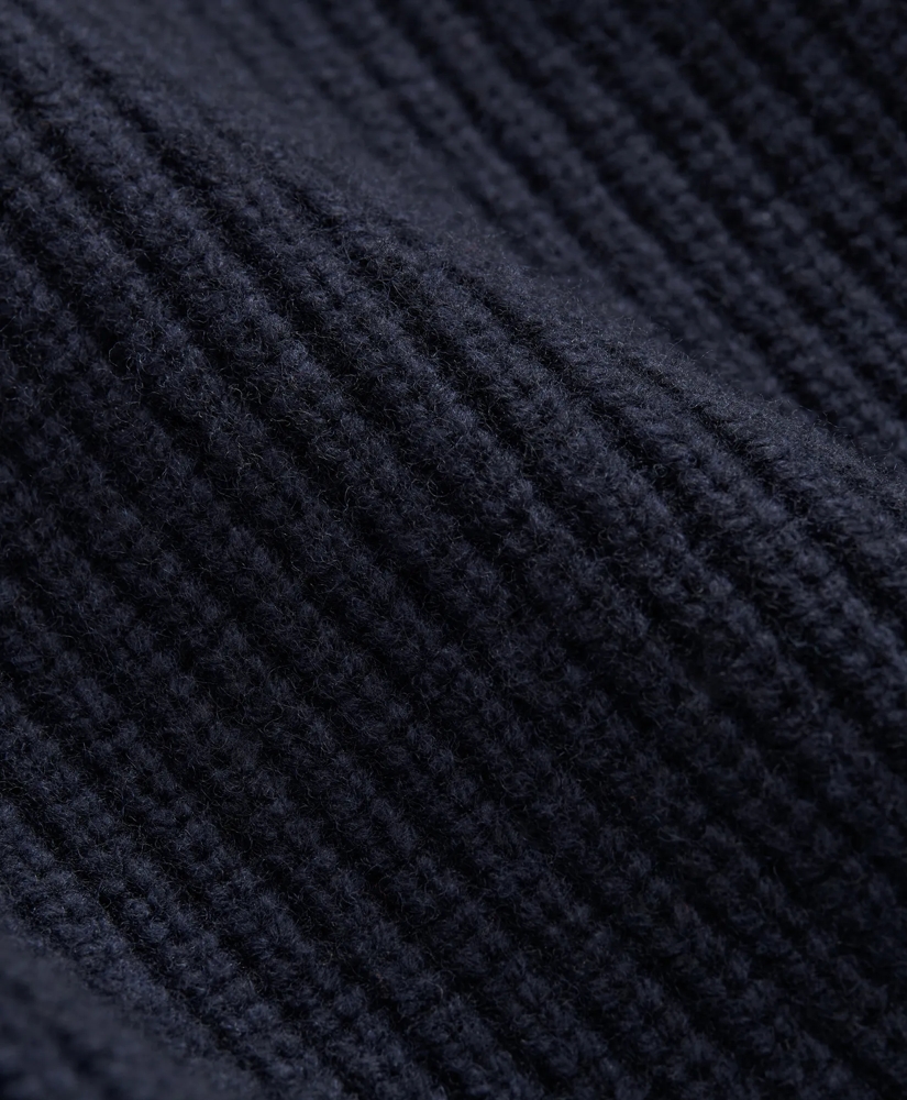 Military Elbow-Patch Sweater in Merino Wool-Cashmere, image 3