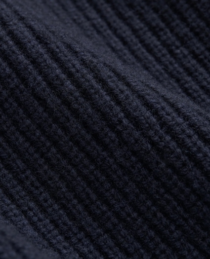 Military Elbow-Patch Sweater in Merino Wool-Cashmere, image 3