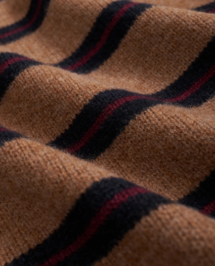 Elbow-Patch Striped Sweater in Lambswool, image 3