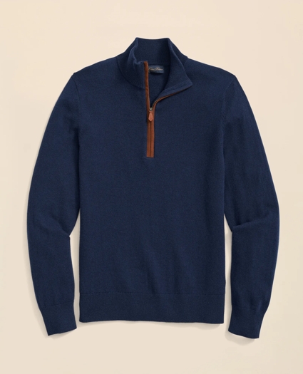 3-Ply Cashmere Quarter-Zip Sweater
