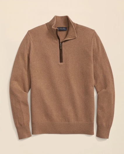3-Ply Cashmere Quarter-Zip Sweater