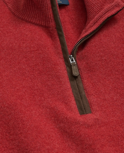 3-Ply Cashmere Half-Zip Sweater, image 2