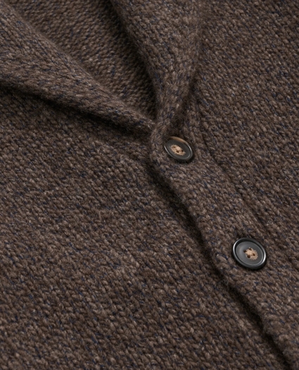 Shawl Collar Cardigan in Yak-Wool Blend, image 2