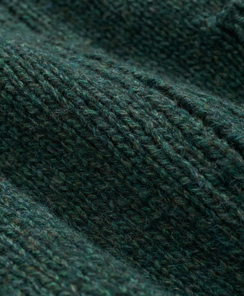 Wool Full-Zip Cardigan with Fair Isle Motif, image 3