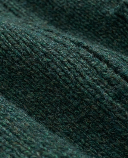 Wool Full-Zip Cardigan with Fair Isle Motif, image 3