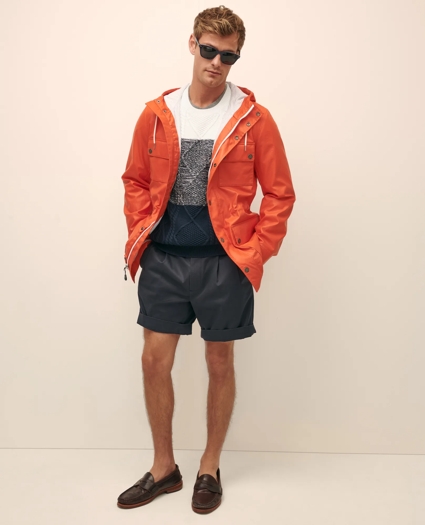 Supima® Cotton Cable Colorblock Sweater, image 2