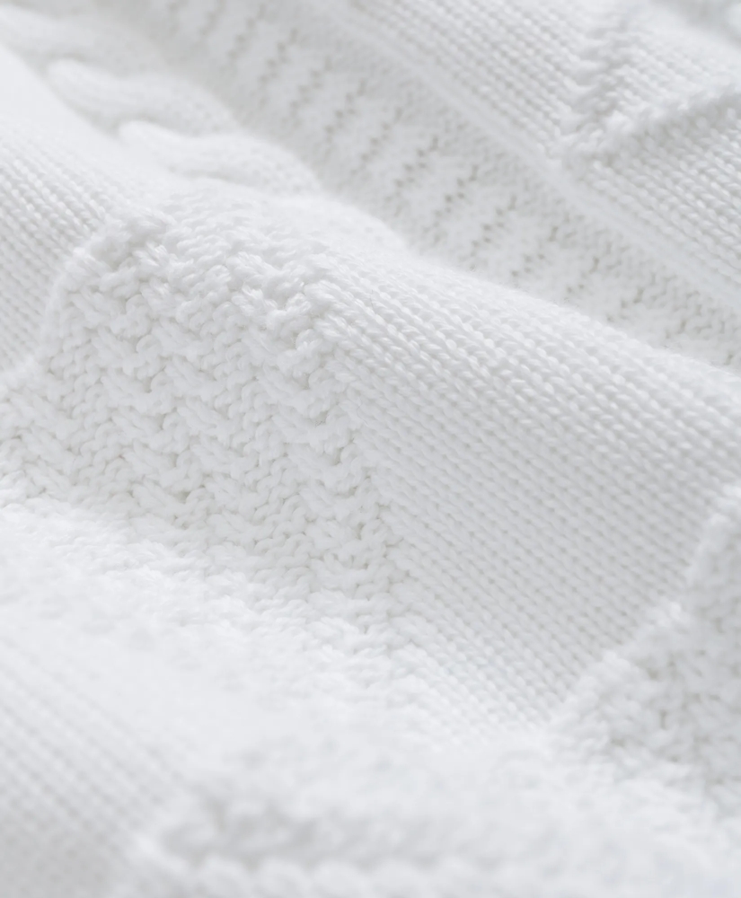 Supima® Cotton Cable Mock Neck, image 3