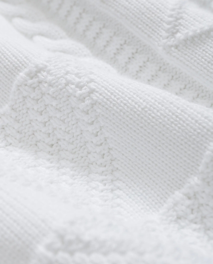 Supima® Cotton Cable Mock Neck, image 3