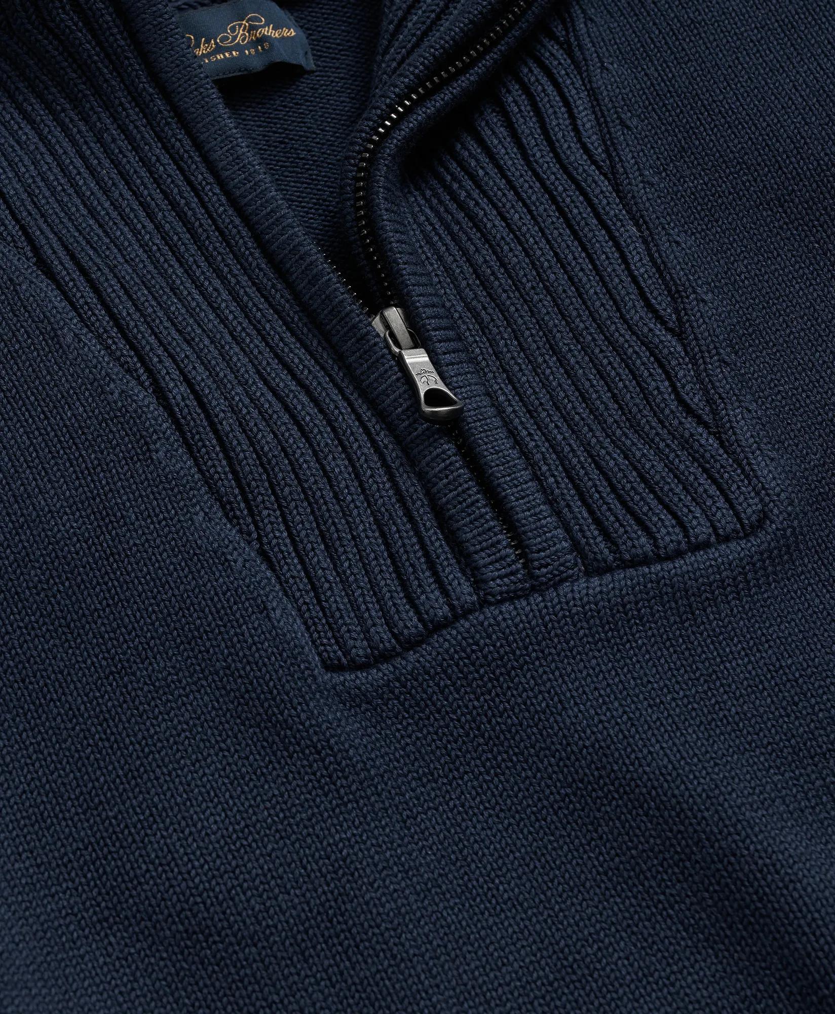 Supima Cotton Heritage Sailing Half-Zip Sweater
