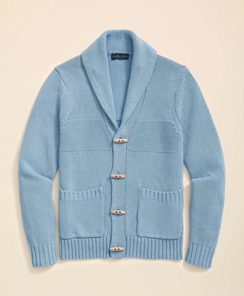 Men's Cotton Shawl Collar Toggle Cardigan | Brooks Brothers Men's Cotton Shawl Collar Toggle Cardigan | Brooks Brothers