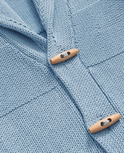 Cotton Shawl Collar Toggle Cardigan, image 6