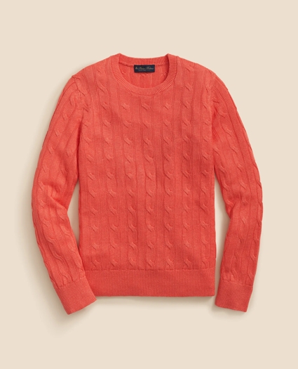Linen Cable Knit Sweater, image 1