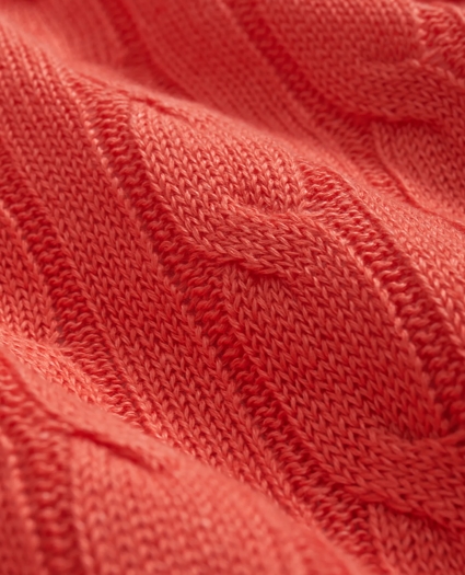 Linen Cable Knit Sweater, image 3
