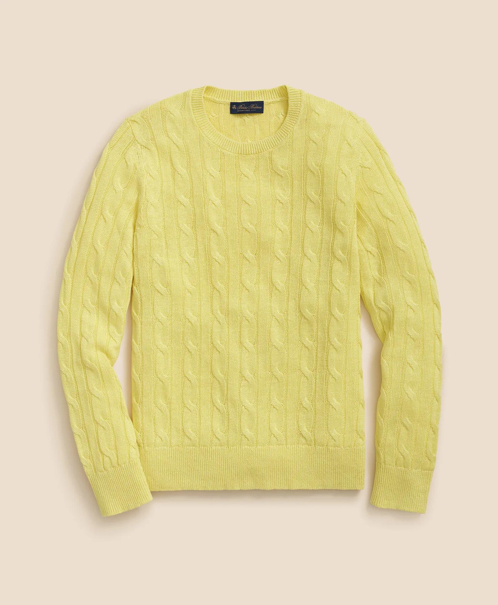 Linen Cable Knit Sweater