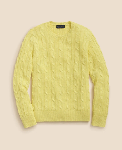 Linen Cable Knit Sweater, image 1