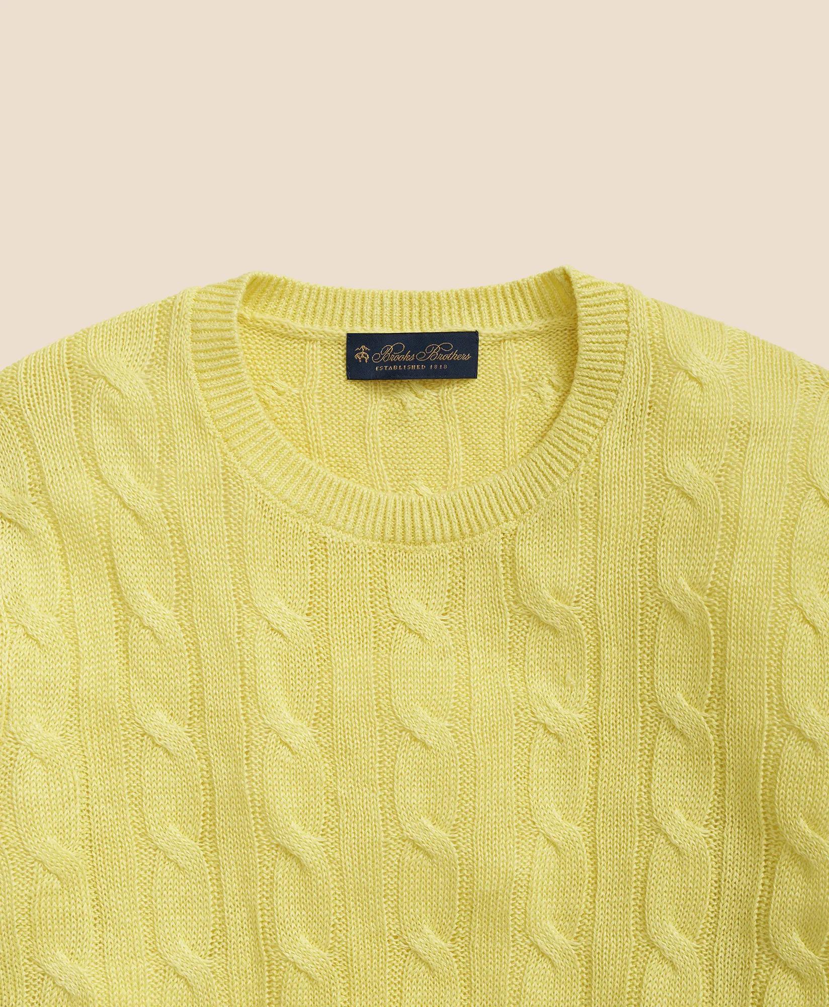 Linen Cable Knit Sweater