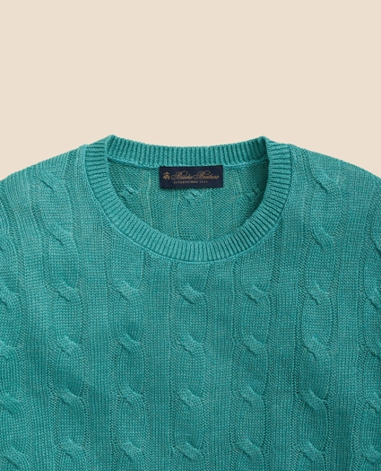 Linen Cable Knit Sweater, image 2