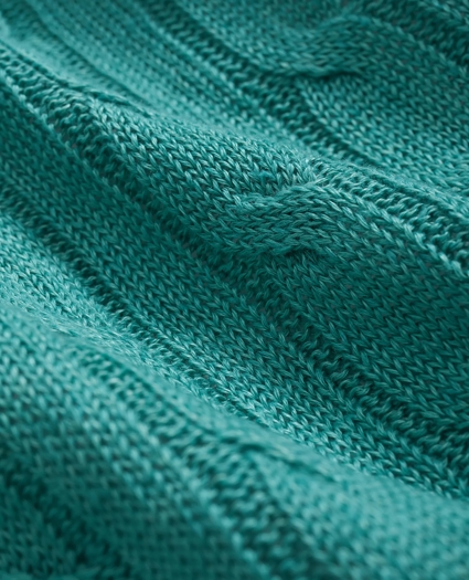 Linen Cable Knit Sweater, image 3