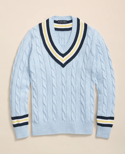 Archive Tennis Sweater in Supima® Cotton, image 1