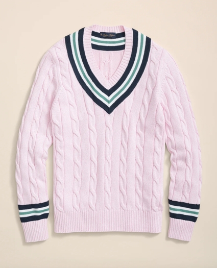 Archive Tennis Sweater in Supima® Cotton, image 1