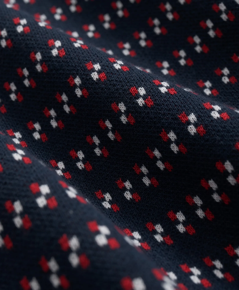 Foulard Tipped Polo Sweater in Supima® Cotton