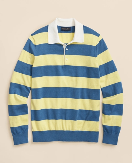 Rugby Stripe Sweater in Pima Cotton, image 1