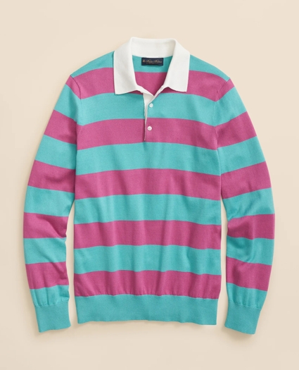 Rugby Stripe Sweater in Pima Cotton, image 1