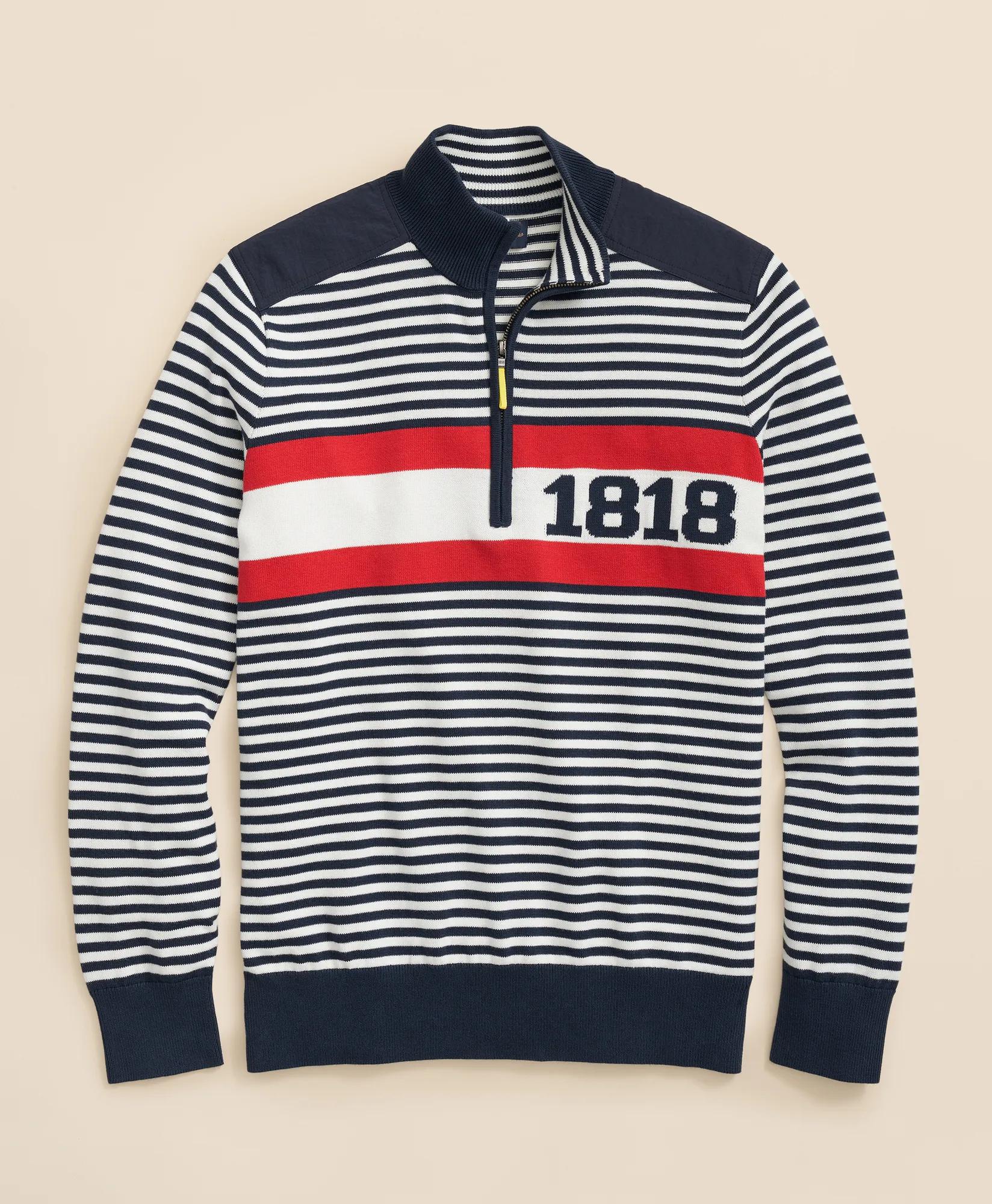 1818 Half-Zip Sweater in Supima Cotton