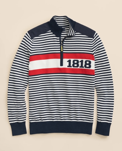 1818 Half-Zip Sweater in Supima® Cotton, image 1