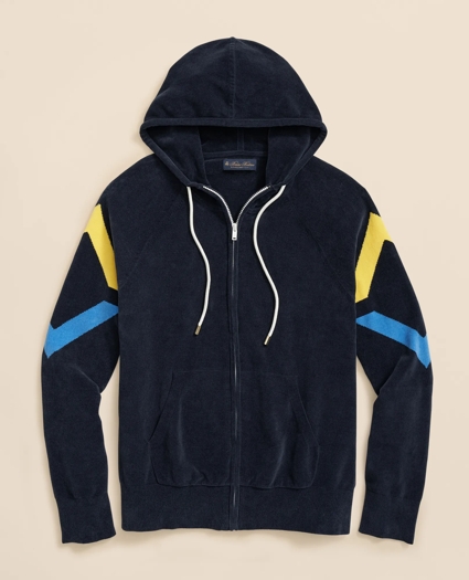 Archive Full-Zip Hoodie Sweater in Cotton, image 1