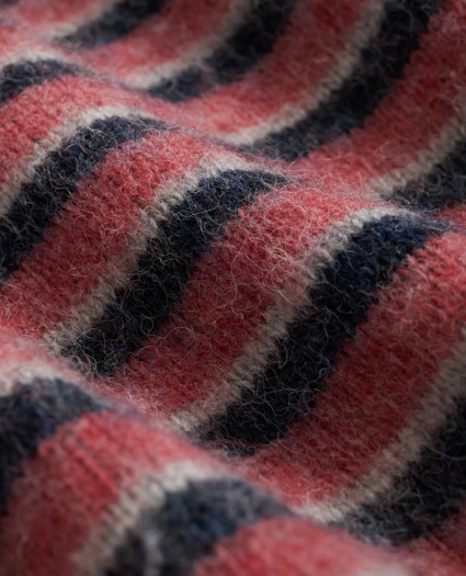 Crewneck Sweater in Striped Brush Wool, image 3