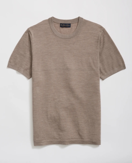 Lightweight Luxe All-Season Sweater, Short Sleeve Crewneck, image 1