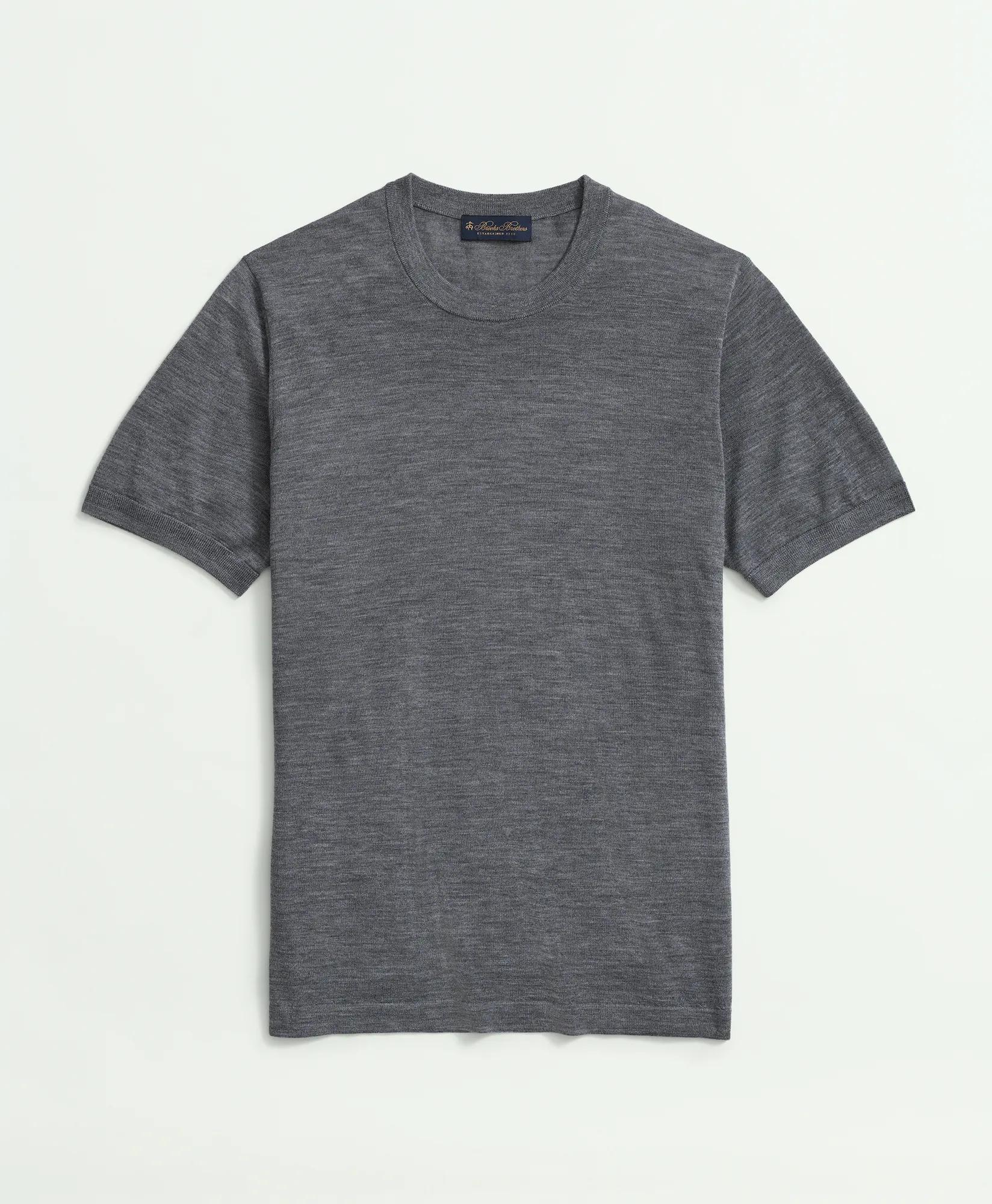 Lightweight Luxe All-Season Sweater, Short Sleeve Crewneck, image 1
