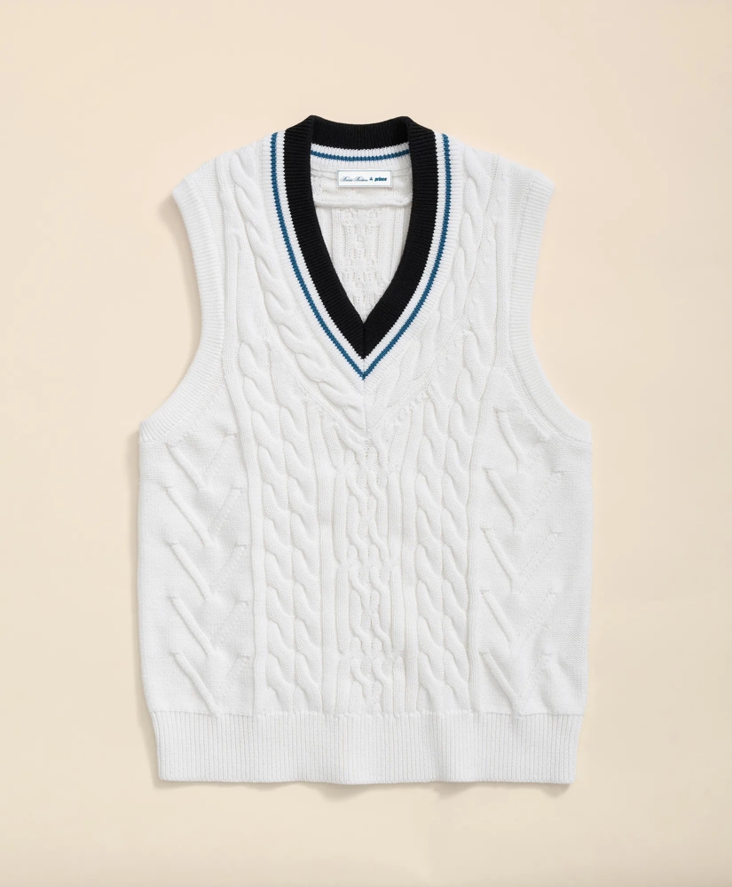 Brooks Brothers X Prince Cotton Tennis Sweater Vest, image 2