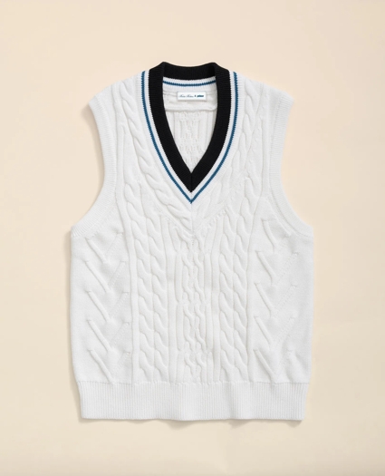 Brooks Brothers X Prince Cotton Tennis Sweater Vest, image 2